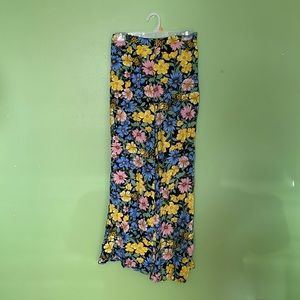 Miss selfridges floral wide leg pants
